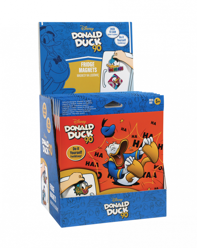 MAGNES NA LODÓWKĘ - MIX 2 WZORÓW DONALD DISNEY CORE