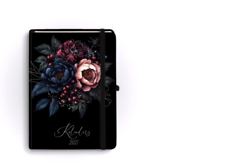 KALENDARZ A5 BOTANICAL DZIENNY VELVET