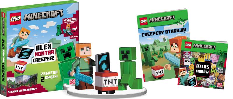 KSIĄŻECZKA LEGO MINECRAFT. ALEX KONTRA CREEPER