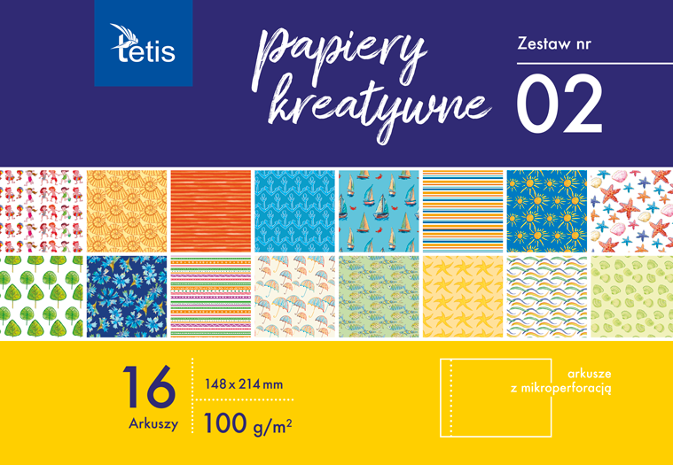 PAPIERY KREATYWNE A5 ZESTAW NR 02