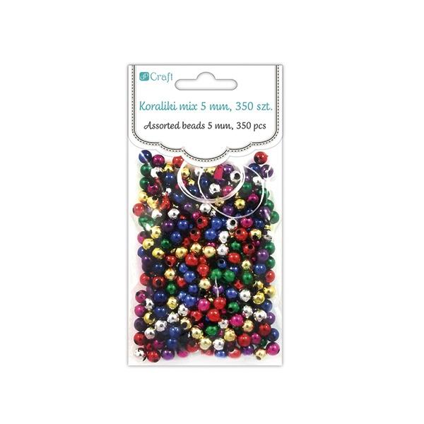 KORALIKI MIX 5MM 350SZT METALICZNE