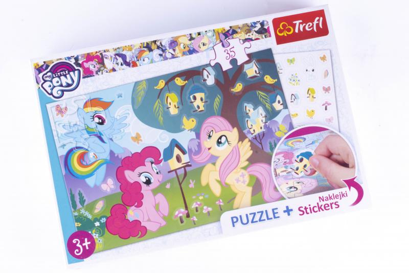 PUZZLE 35 PLUS-NAKLEJKI MY LITTLE PONY