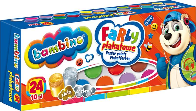 FARBY PLAKATOWE 24/10ML BAMBINO
