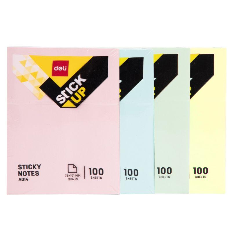 NOTES SAMOPRZYLEPNY 76X101MM 100K MIX KOLORÓW DELI
