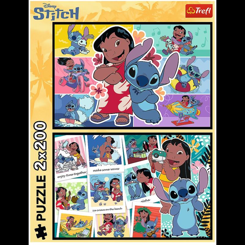 PUZZLE 2X200 TREFL WESOŁE ŻYCIE STITCHA