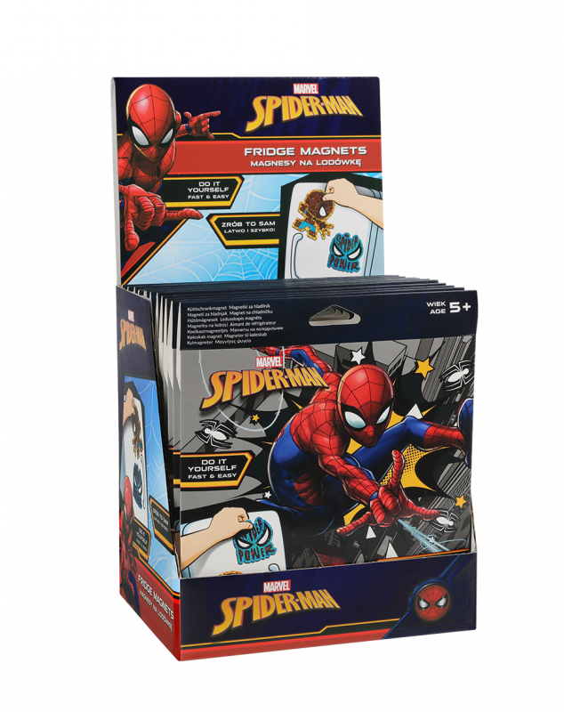 MAGNES NA LODÓWKĘ - MIX 2 WZORÓW SPIDERMAN DISNEY CORE