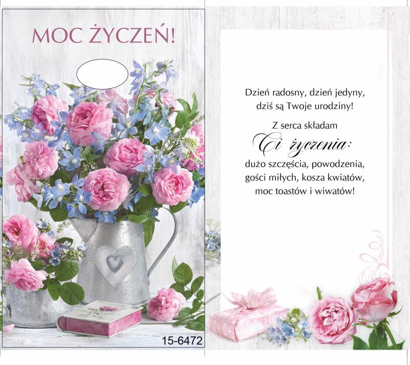 KARNET URODZINY Z KOPERTĄ