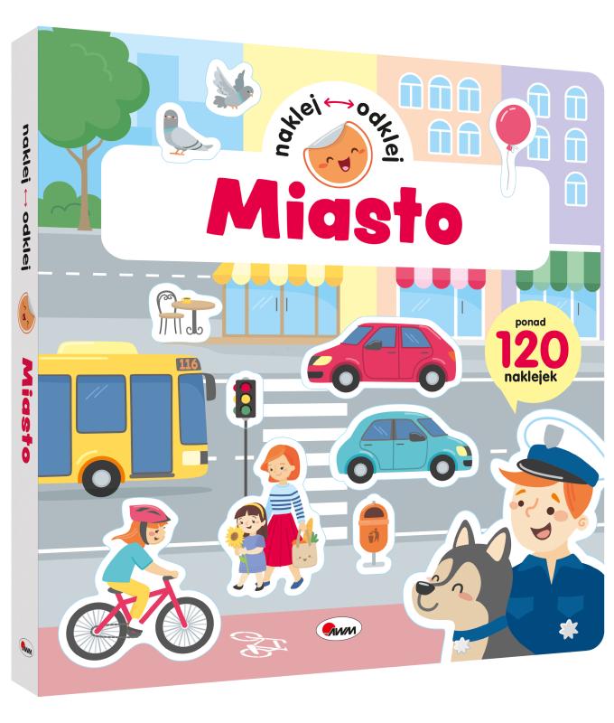 KSIĄŻECZKA NAKLEJ ODKLEJ MIASTO