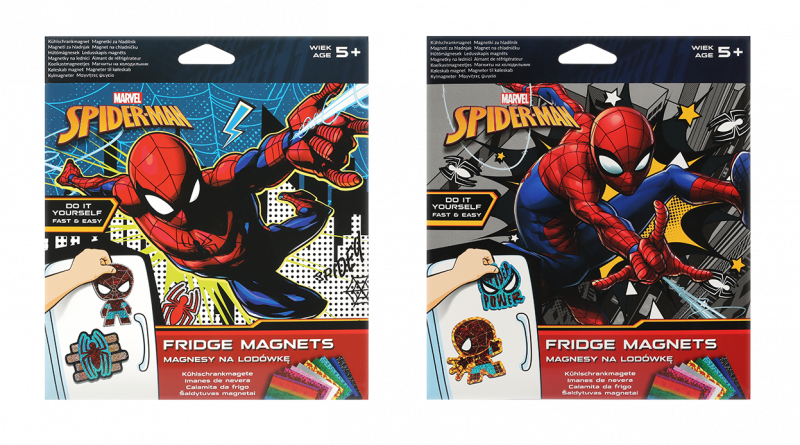 MAGNES NA LODÓWKĘ - MIX 2 WZORÓW SPIDERMAN DISNEY CORE