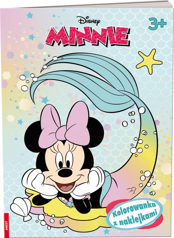 KSIĄŻECZKA MINNIE. KOLOROWANKA Z NAKLEJKAMI