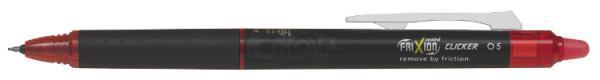 PIÓRO KULKOWE PILOT FRIXION CLICKER 0,5 CZERWONE SYNERGY