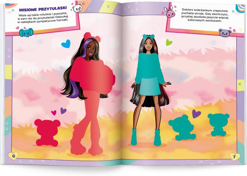 KSIĄŻECZKA BARBIE. BROKATOWE UBIERANKI