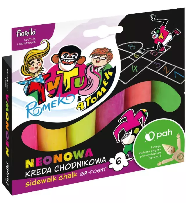 KREDA CHODNIKOWA NEONOWA GR-F06NT 6 KOLORÓW