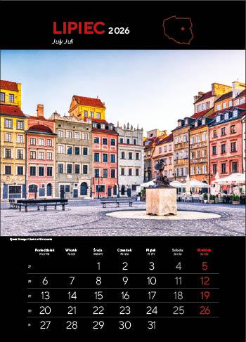 KALENDARZ WIELOPLANSZOWY NAJ.MIASTA POLSKI JOTAN STANDARD