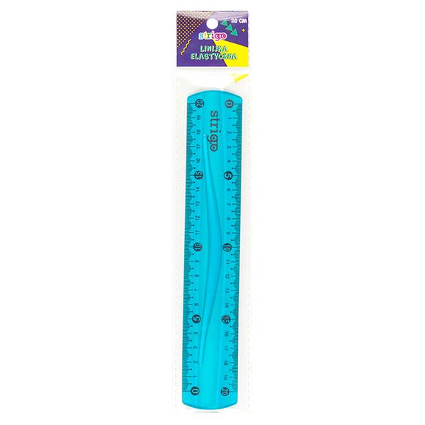 LINIJKA ELASTYCZNA 20 CM NIEBIESKA