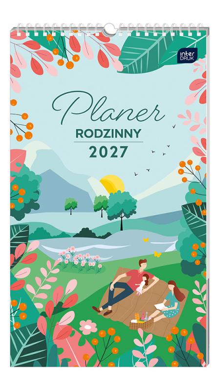 KALENDARZ ŚCIENNY PLANNER RODZINNY 25X43 RAZEM 2027