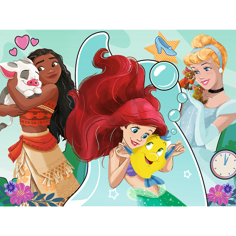 PUZZLE 30 TREFL PIĘKNE I ODWAŻNE PRINCESS