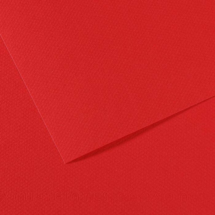 PAPIER PASTELOWY A4/25 505 CZERWONY 160G MI-TEINTES
