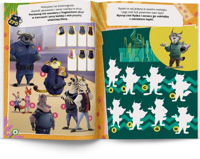 KSIĄŻECZKA DISNEY ZWIERZOGRÓD 2. 100 BROKATOWYCH NAKLEJEK