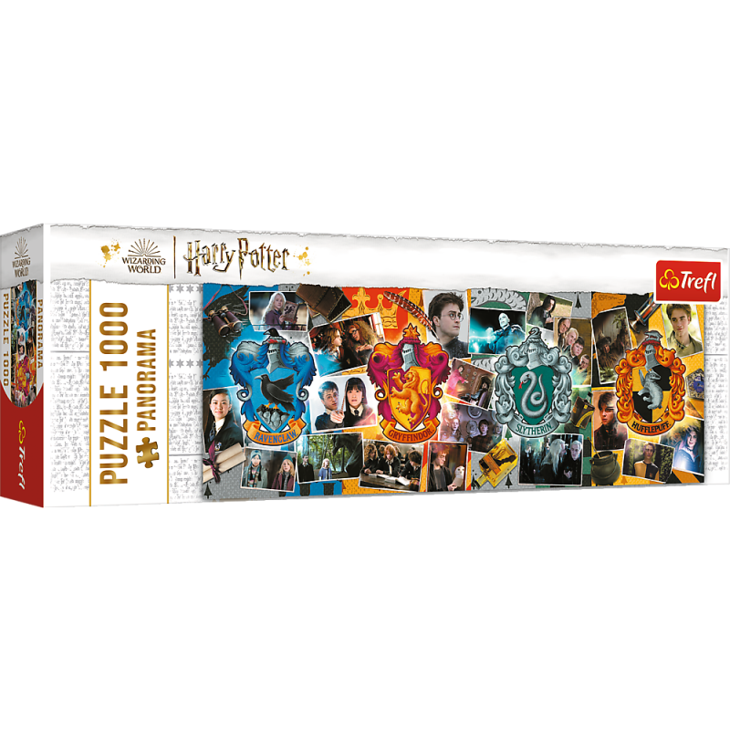 PUZZLE 1000 TREFL PANORAMA CZTERY DOMY HOGWARTU BANER