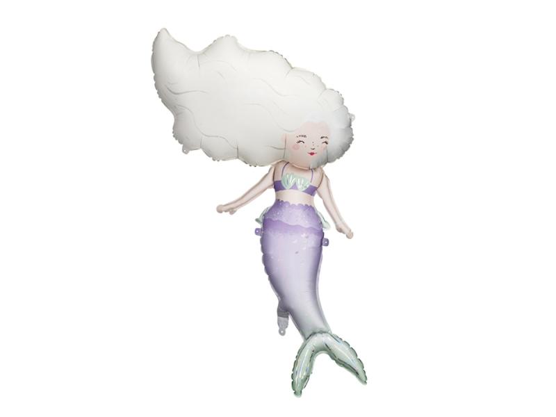BALON FOLIOWY SYRENA 72X52CM MIX