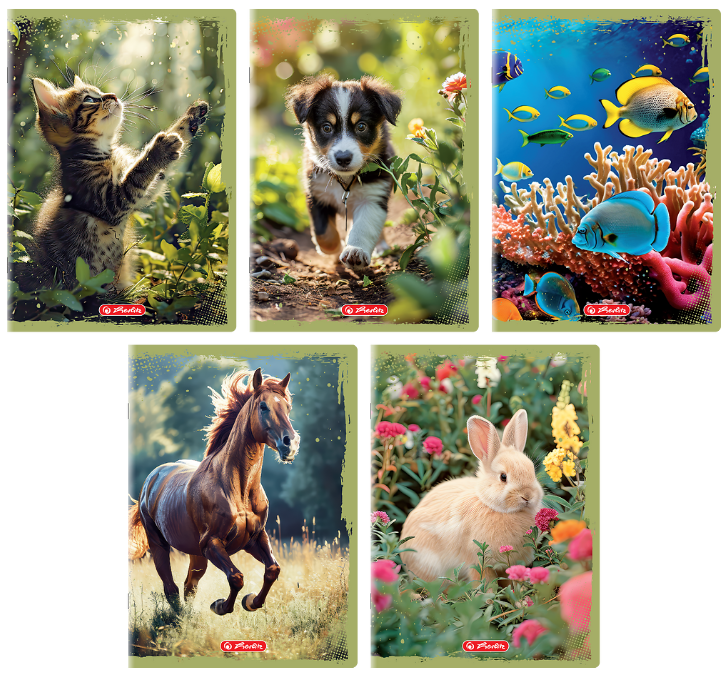 ZESZYT A5/32 = HERLITZ ANIMALS 70G