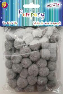 POMPONY POM-411 SZARY 2CM A60