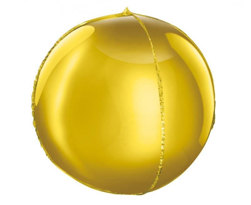 BALON FOLIOWY 16 KULA ZŁOTA