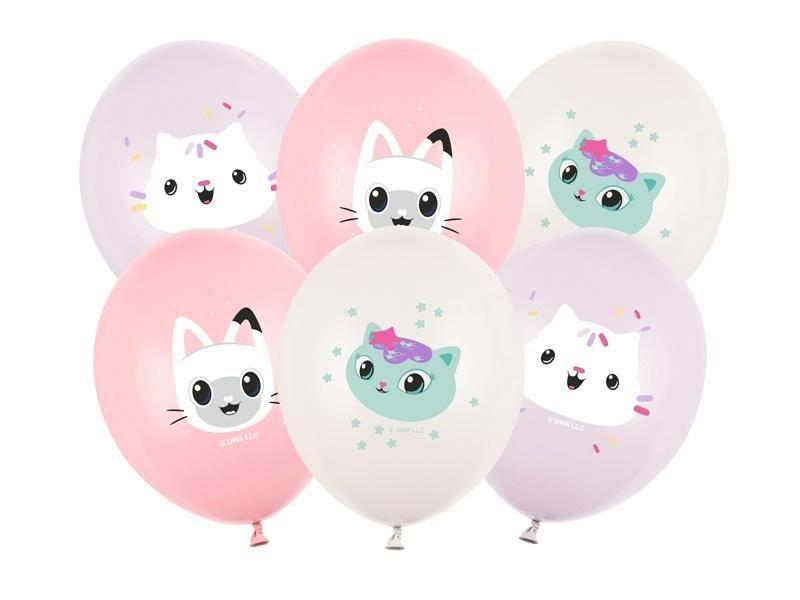 BALONY 30CM KOCI DOMEK GABI MIX