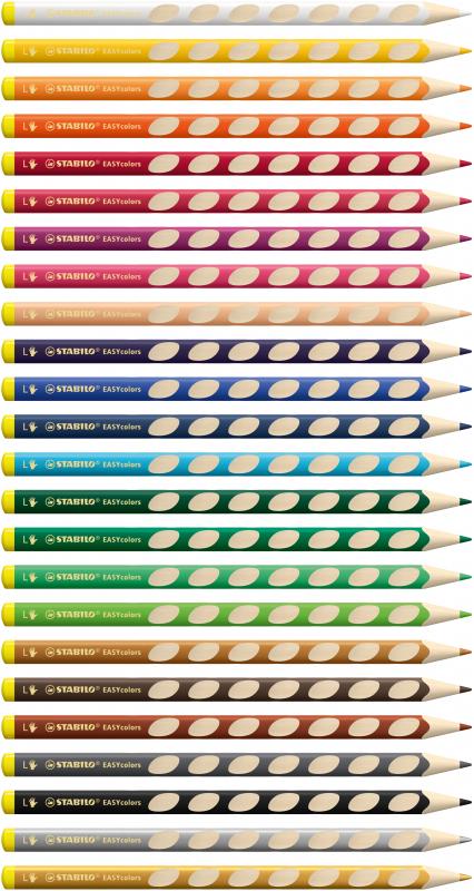 KREDKI 24 STABILO EASYCOLORS LEWOR