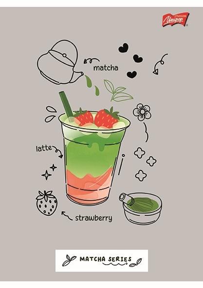 ZESZYT A5/32 # MATCHA MOOD LAMINOWANY