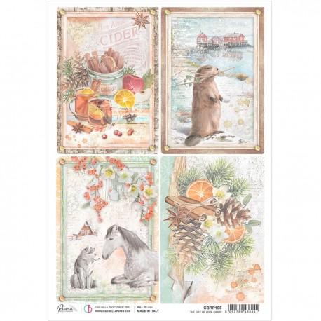 PAPIER RYZOWY A4 THE GIFT OF LOVE CARDS