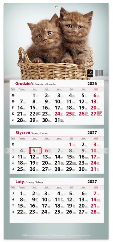 KALENDARZ TRÓJDZIELNY 2027
