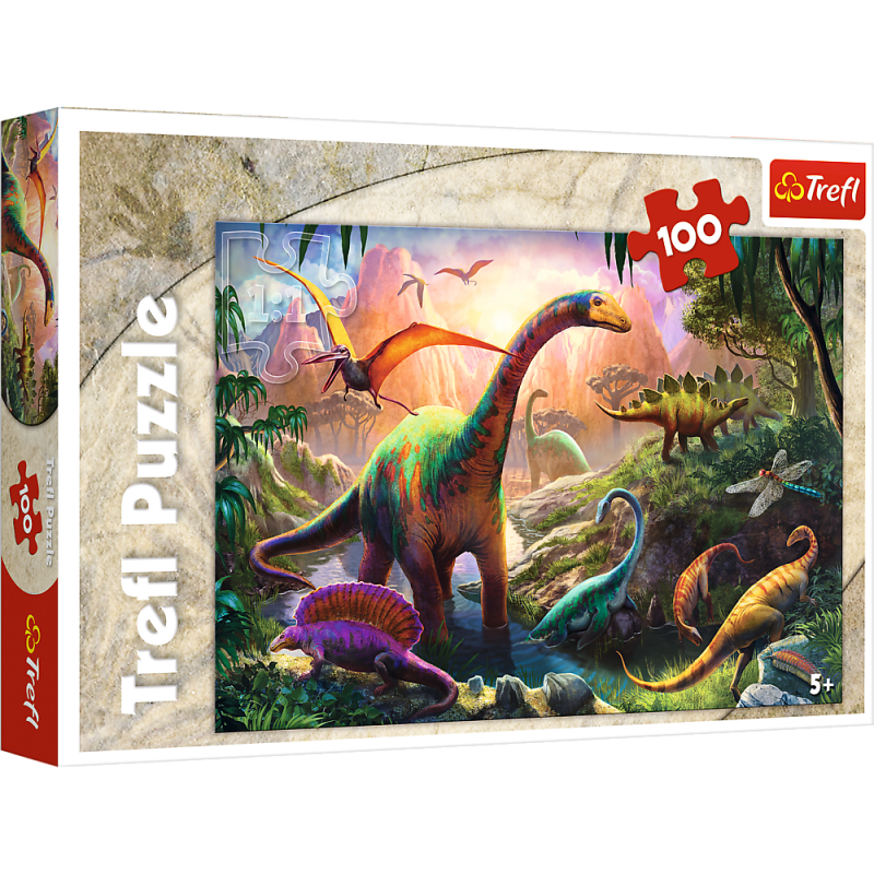 PUZZLE 100 TREFL ŚWIAT DINOZAURÓW