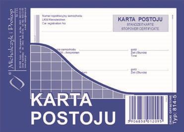 DRUK M KARTA POSTOJU