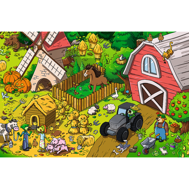 PUZZLE 60 TREFL TREFLIKI NA FARMIE