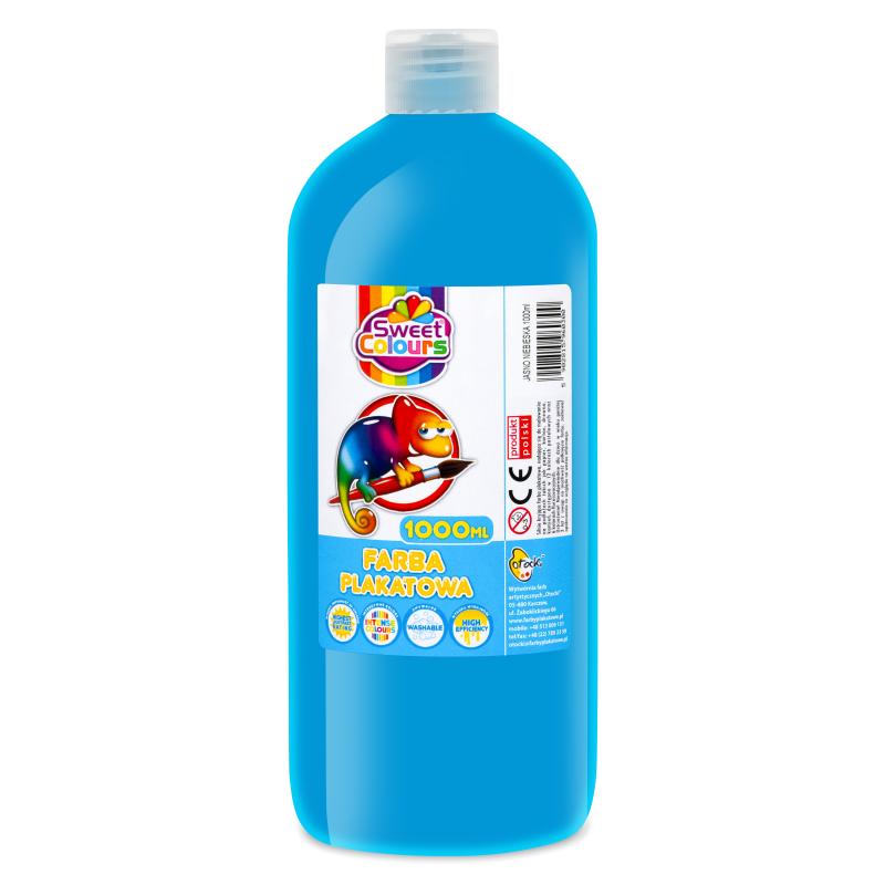 FARBA PLAKATOWA OTOCKI 1000ML JASNO NIEBIESKA