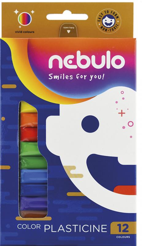 PLASTELINA 12KOL. 200G NEBULO