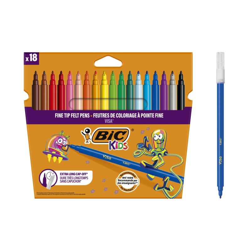 PISAKI BIC KIDS VISA PUDEŁKO 18SZT