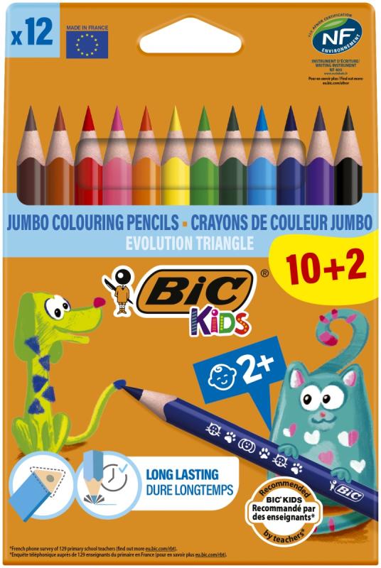 KREDKI 12 BIC EVOLUTION TRIANGLE