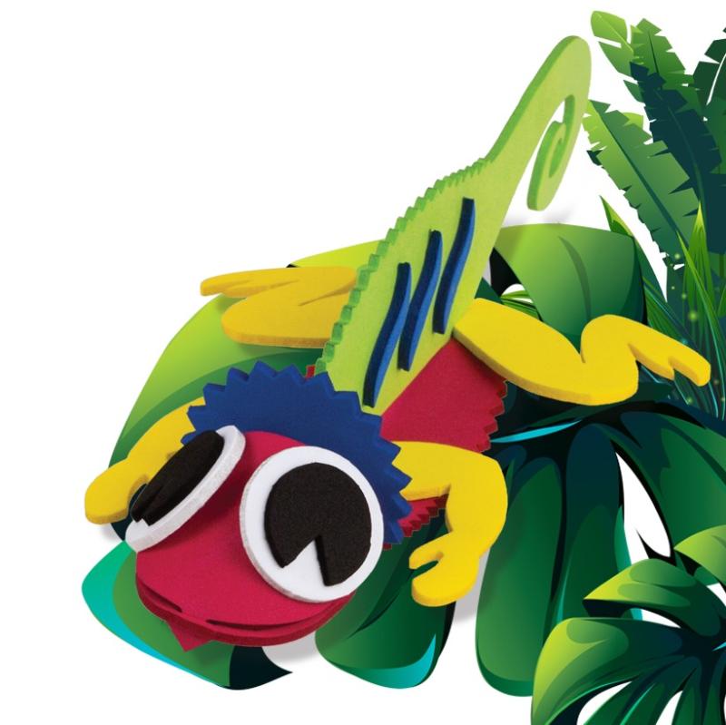 ZESTAW KIDS CREATIVE Z PIANKI STWORY Z DŻUNGLI