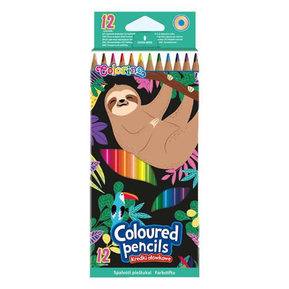 KREDKI OŁÓWKOWE TRÓJKĄ. 12 CP WILDKID COLORINO