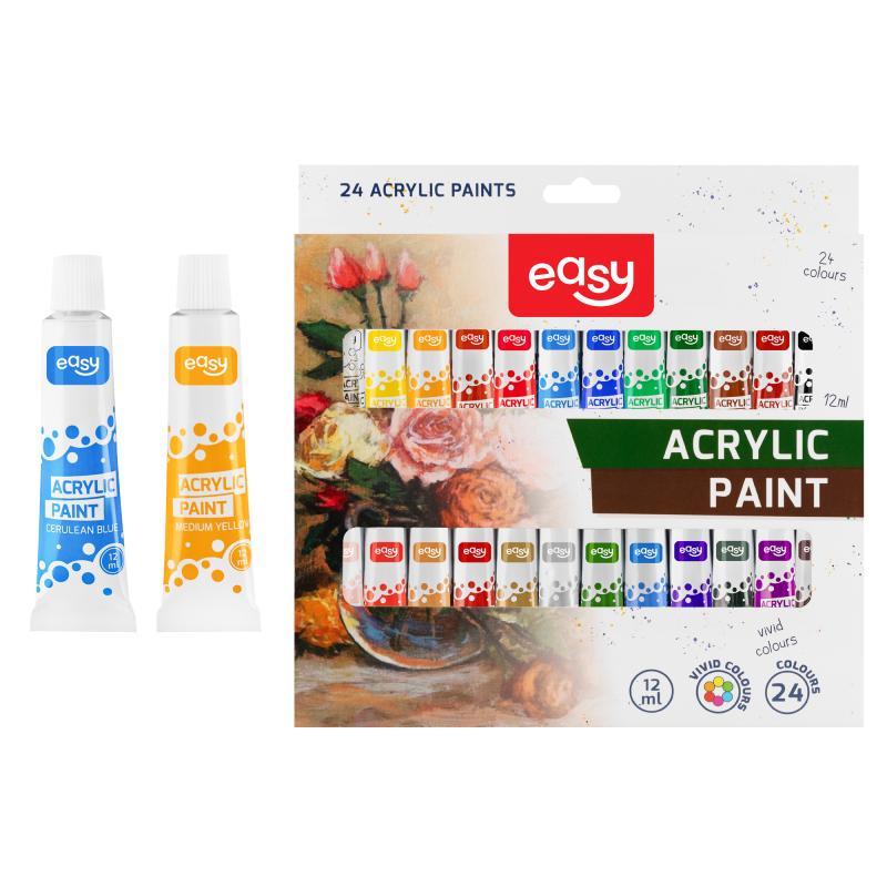 FARBY AKRYLOWE 24KOL.12ML