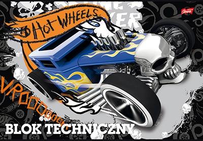 BLOK TECHNICZNY A4 HOT WHEELS