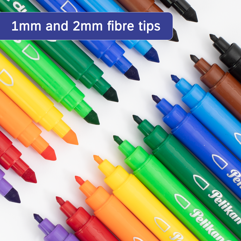 FLAMASTRY 10 PELIKAN COLORELLA DUO C407 ET-BL