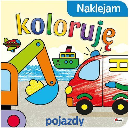 KSIĄŻECZKA NAKLEJAM KOLORUJĘ-POJAZDY