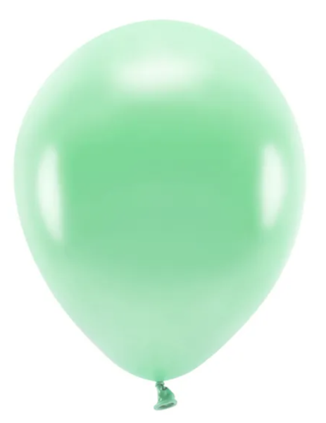 BALONY ECO 30CM METALIZOWANE MIĘTA