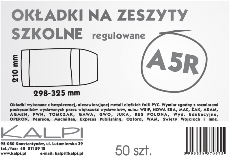 OKŁADKA A5 R KALPI A/50