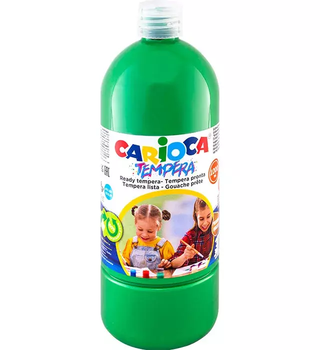 FARBA TEMPERA 1000ML ZIELONA CARIOCA (40430/14)