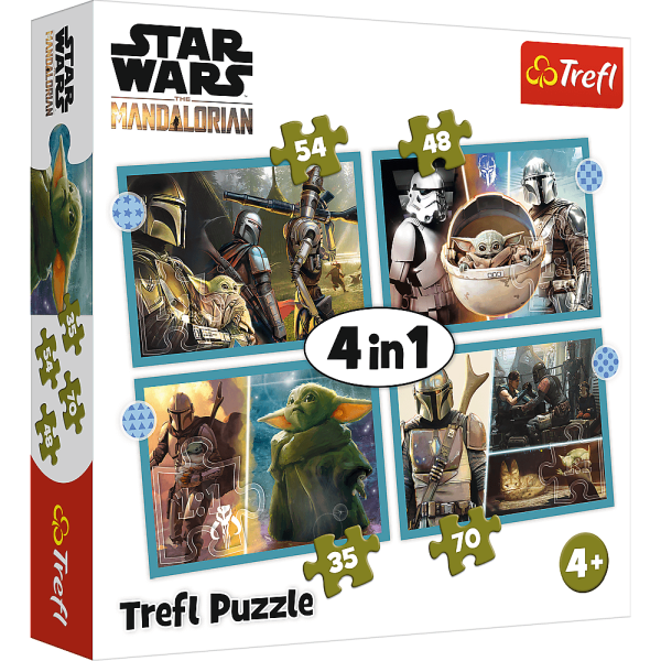 PUZZLE 4W1 TREFL MANDALORIAN-STAR WARS